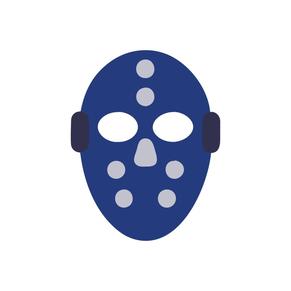 Creative Goalie Mask Icon for Hockey vector