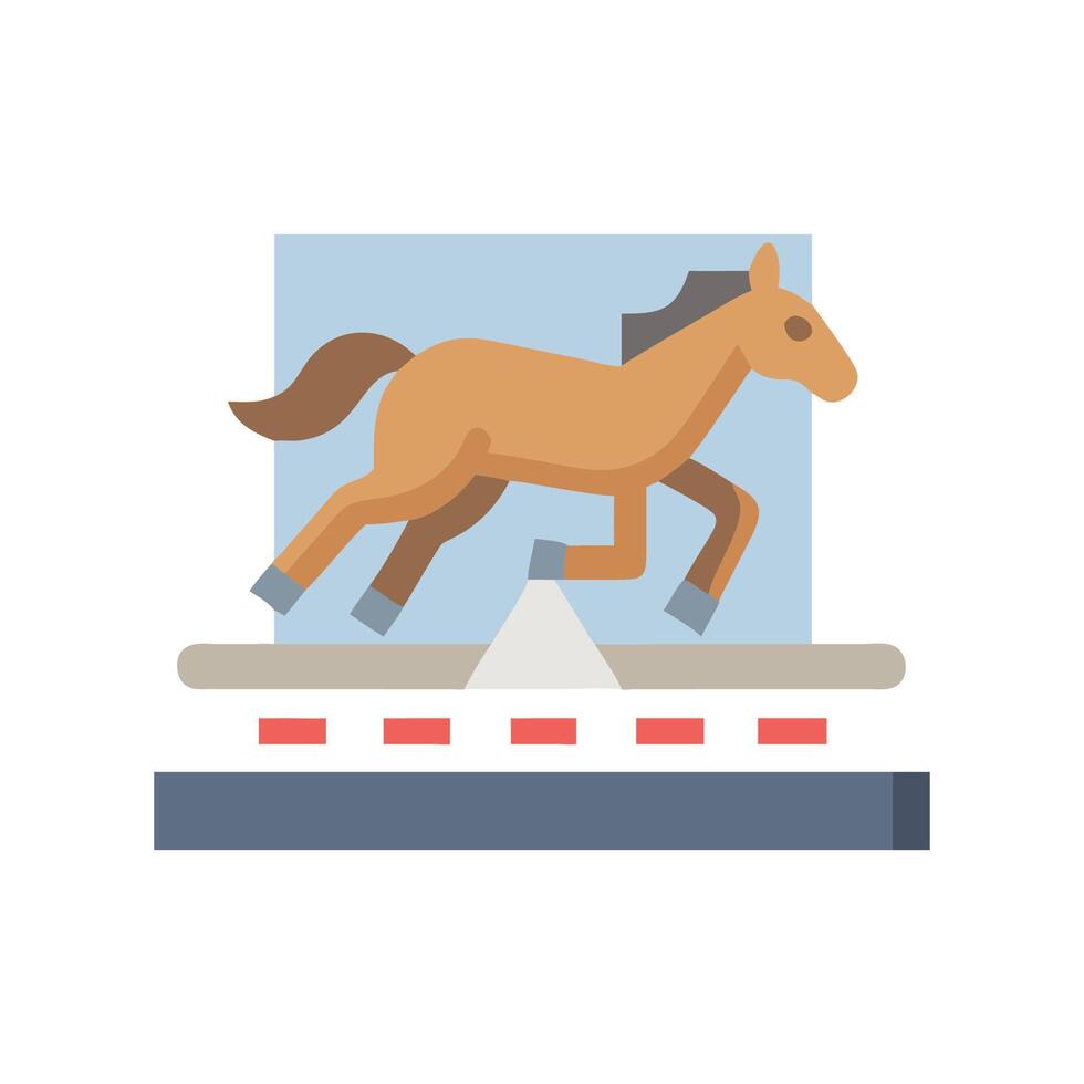 Creative Horse Racing Icon for Design vector