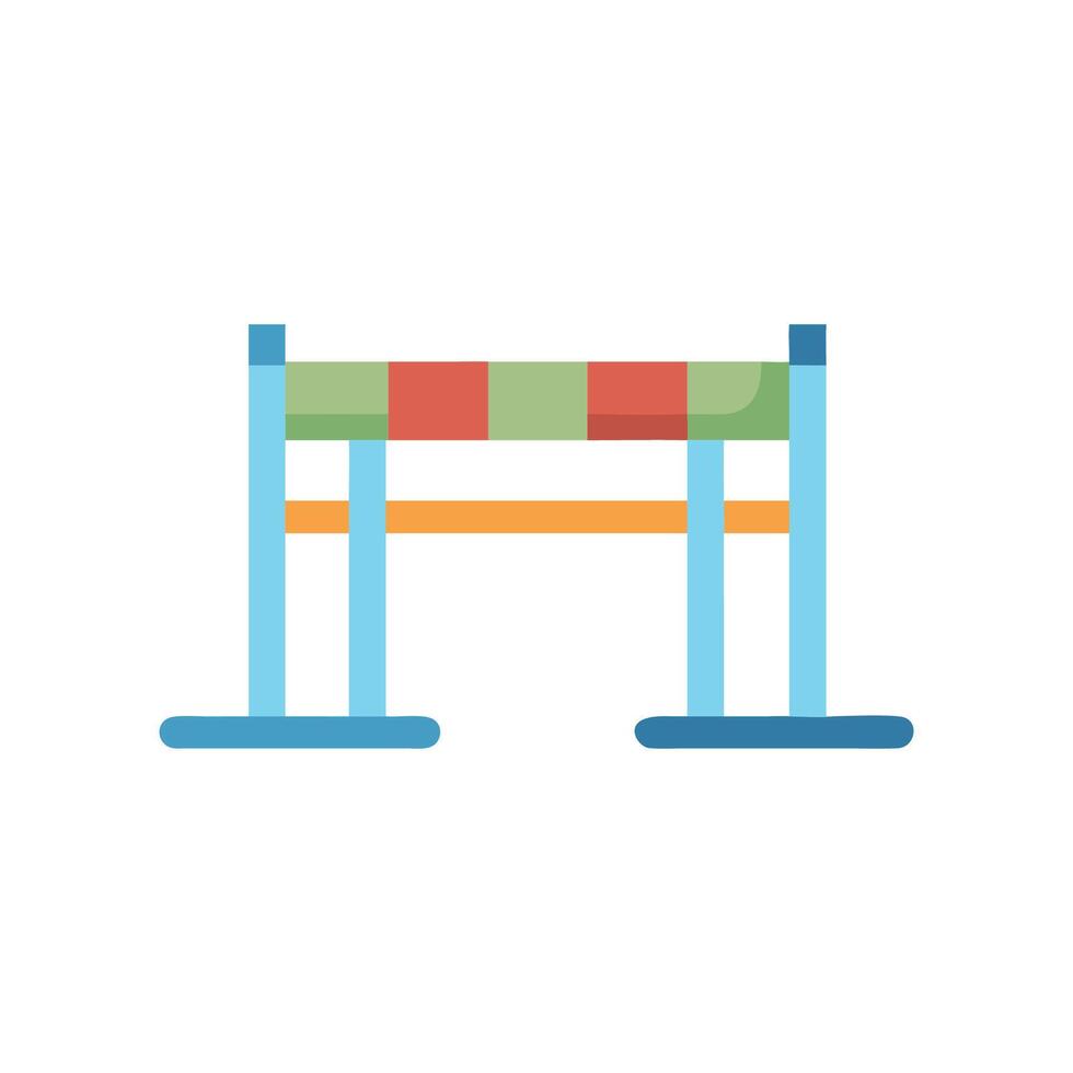 Hurdles Race Icon for Track and Field vector