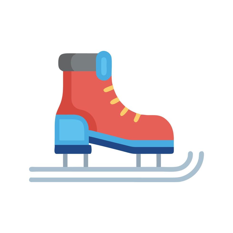 Ice Skating Icon for Winter Sports. vector