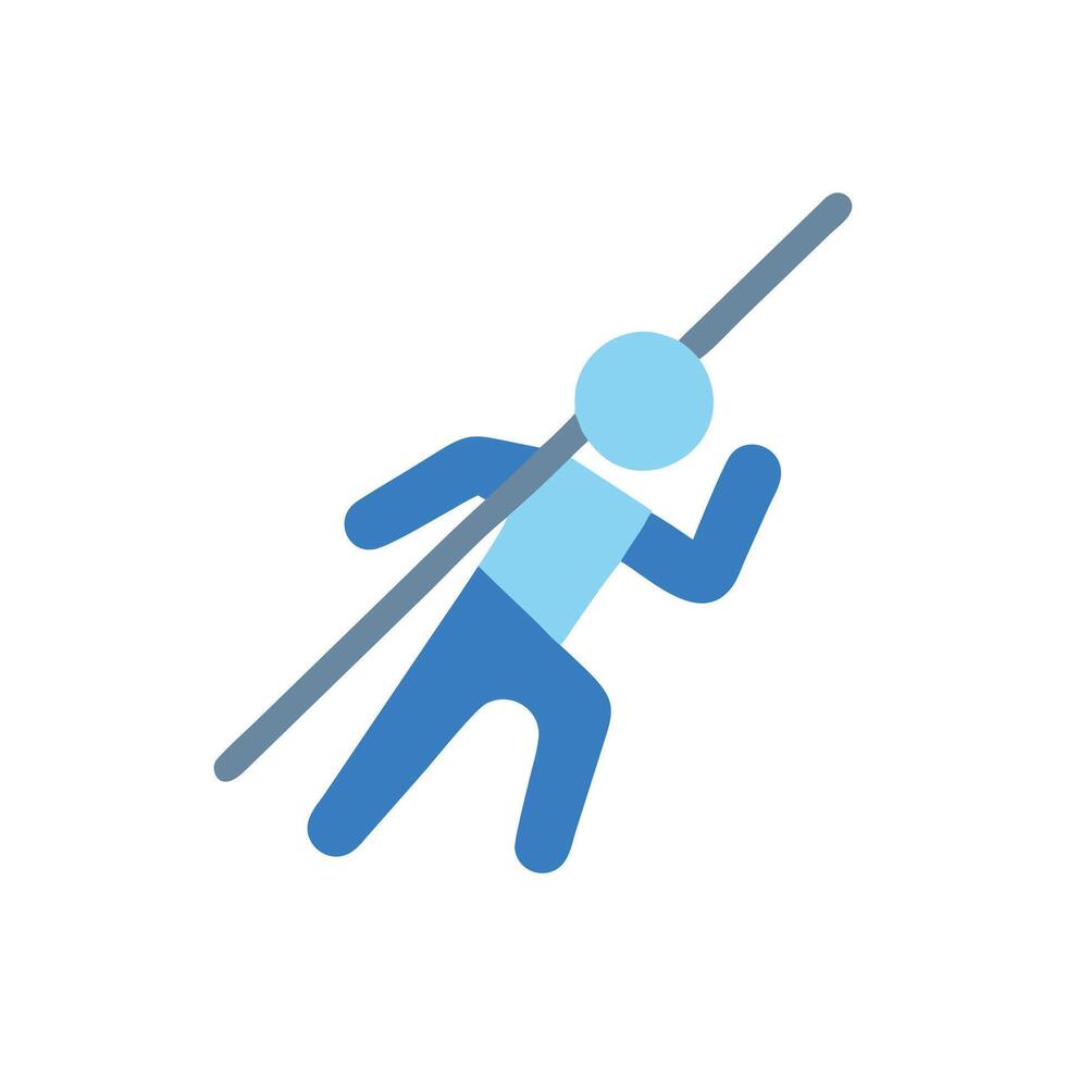 Stylized Javelin Throw Graphic for Athletics vector