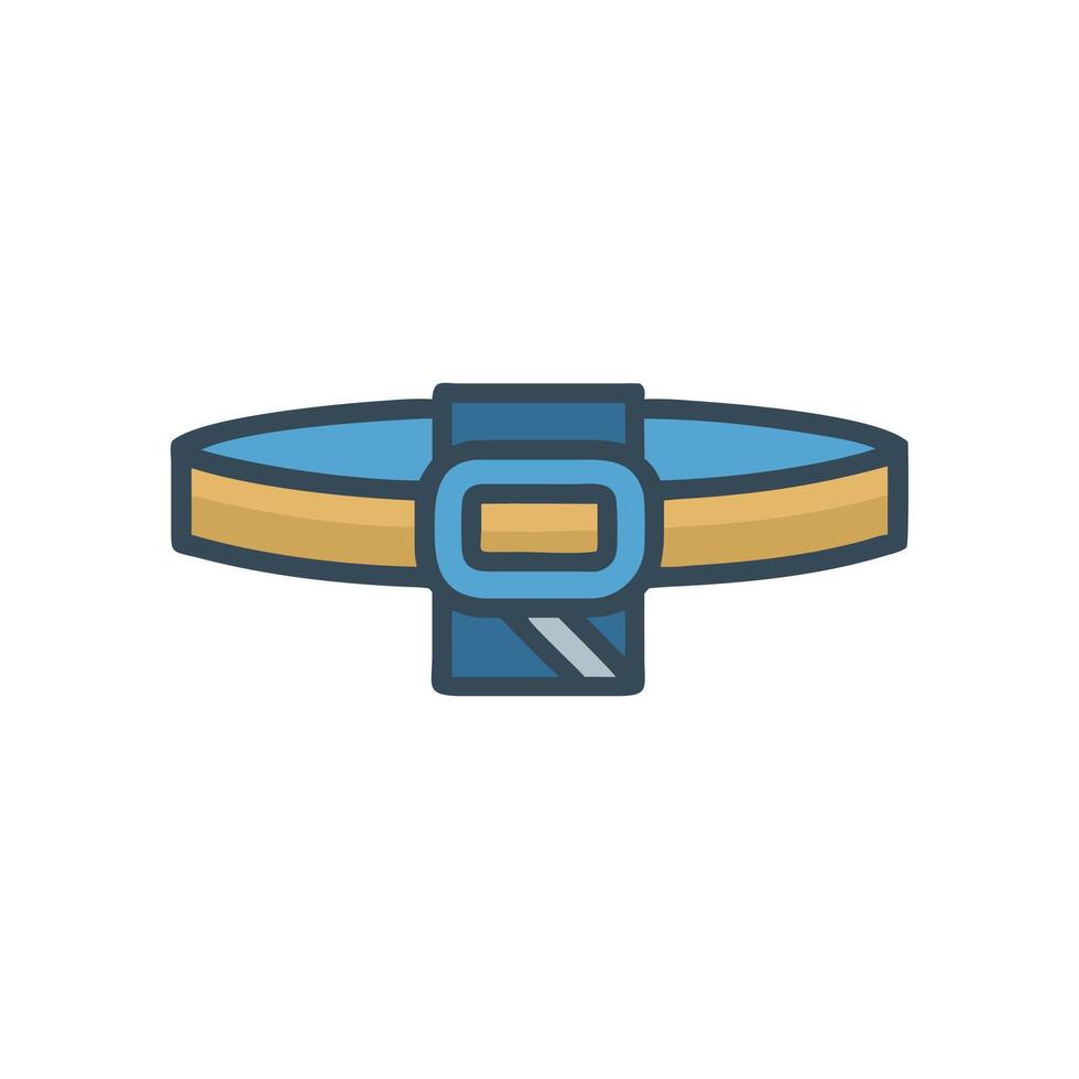 Judo Belt Icon Design for Sports vector