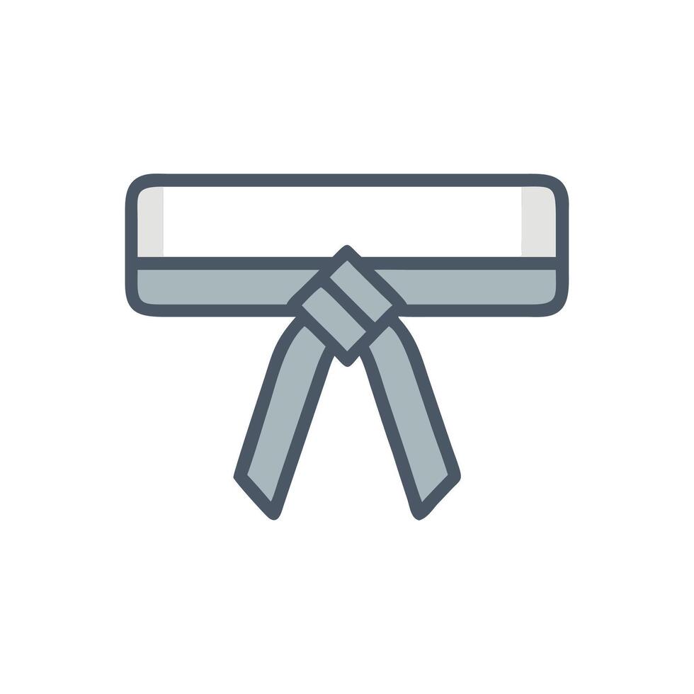 Creative Judo Belt Graphic Design vector