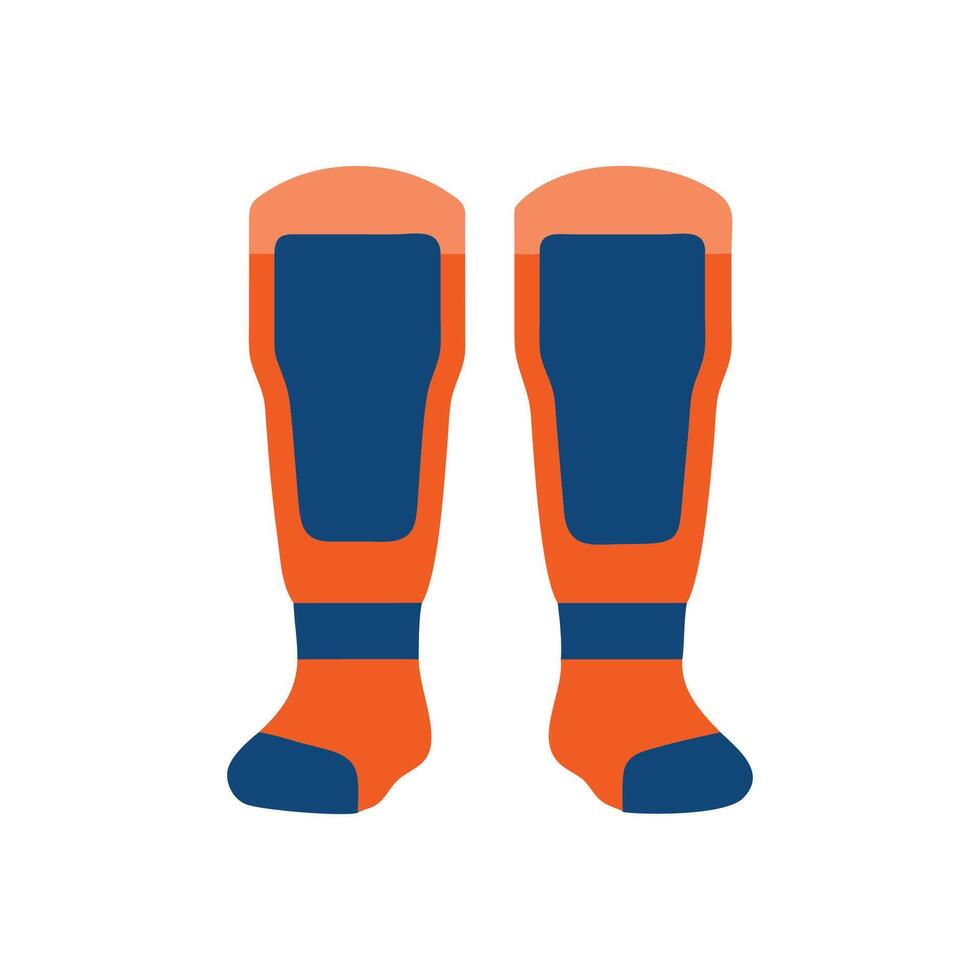 Kickboxing Shin Guards Icon Design vector