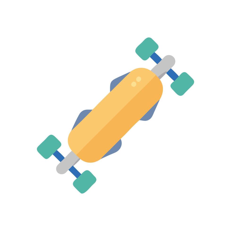 Longboarding Icon for Extreme Sports vector
