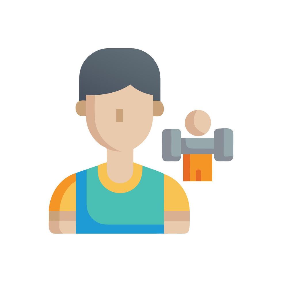 Icon Representation of Personal Training Services vector
