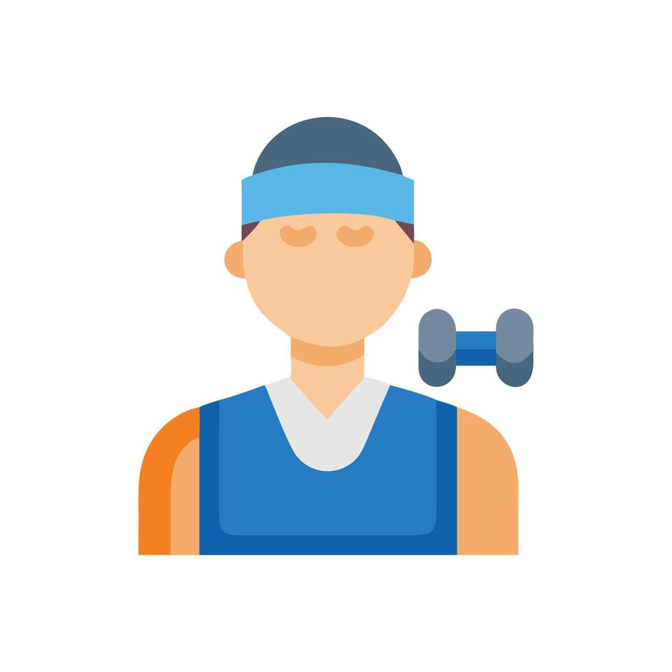 Icon of Personal Trainer for Health Goals vector