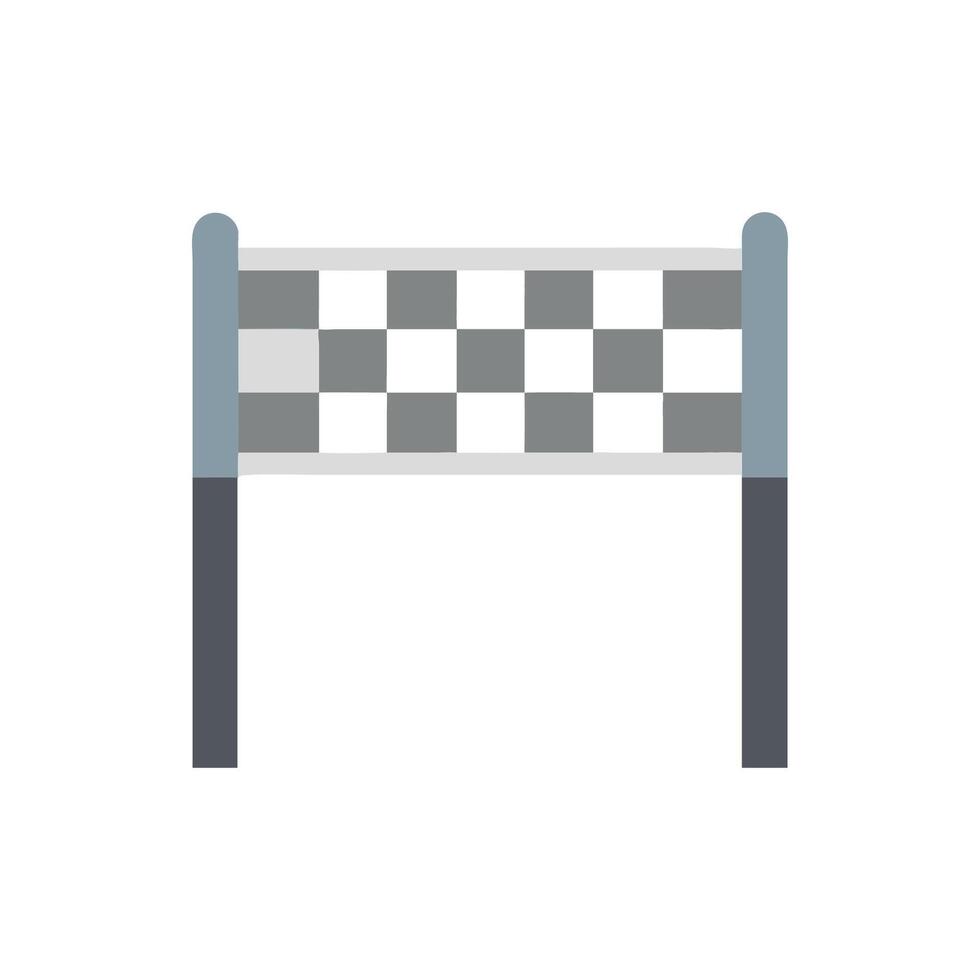 Icon Representation of Race Finish Line vector