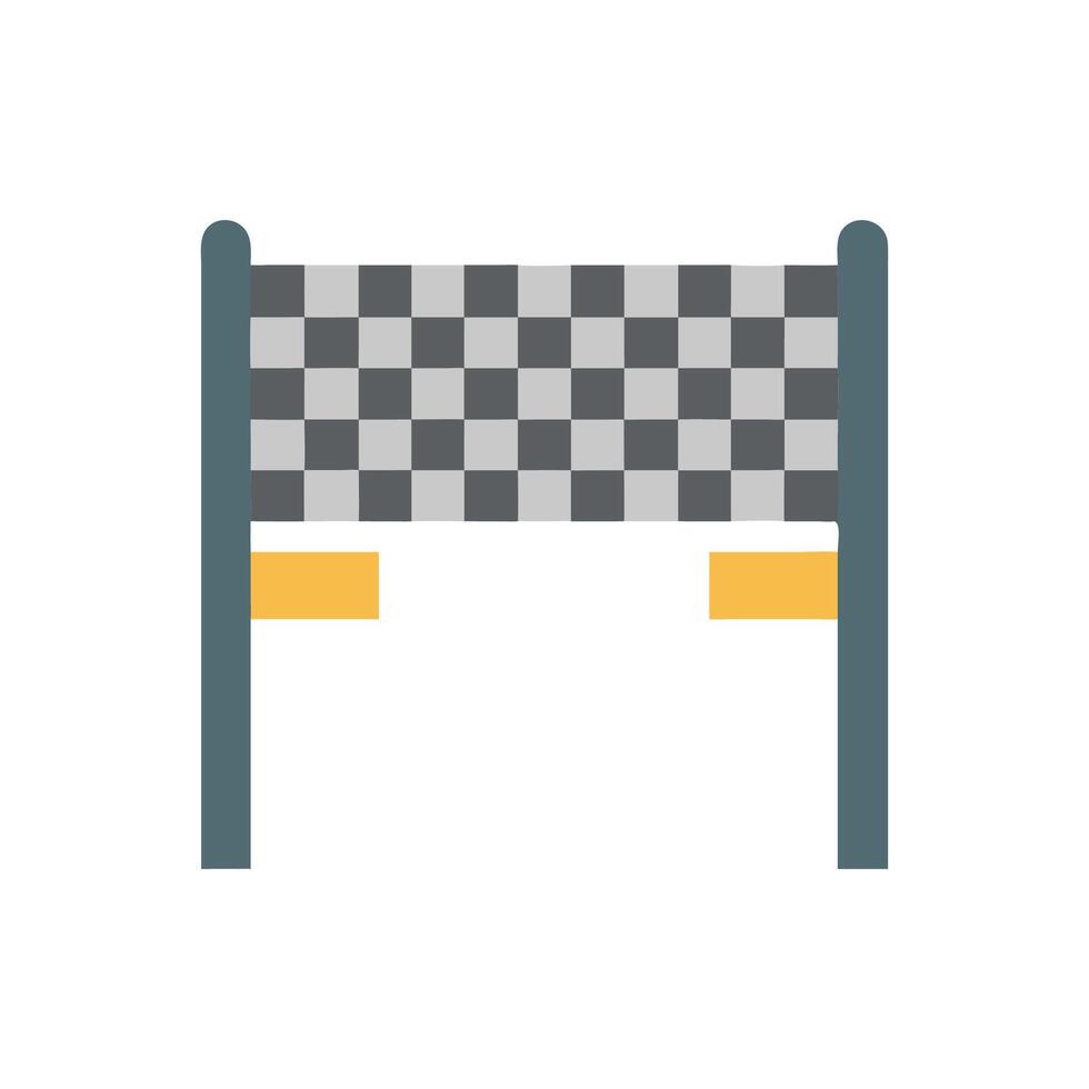 Race Finish Line Icon for Competitions vector