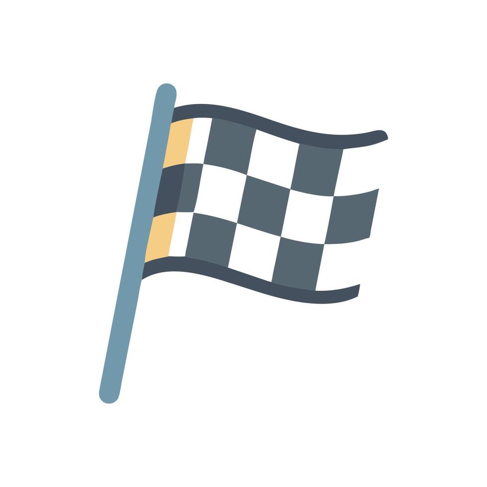Racing Flag Icon for Celebrating Speed vector