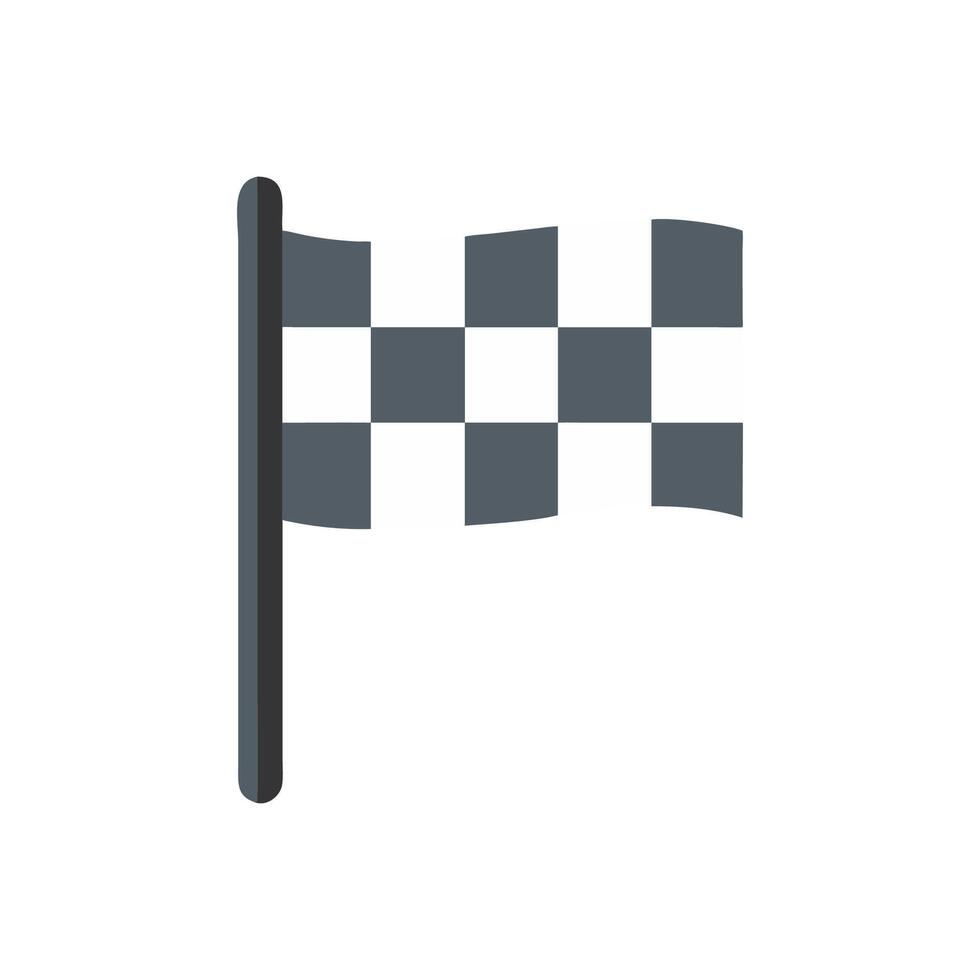 Racing Flag Icon for Competitive Events vector