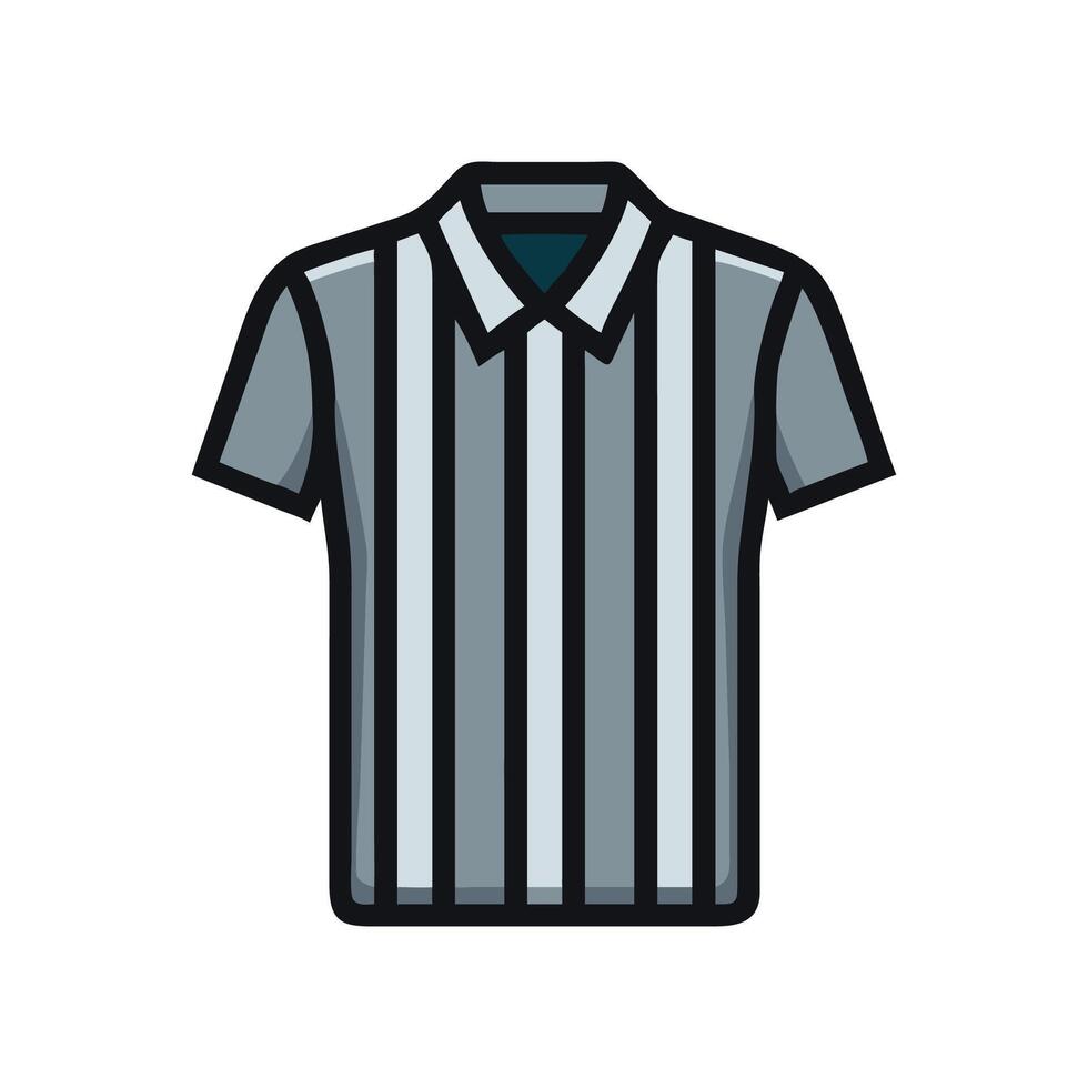 Referee Shirt Icon for Game Officials vector