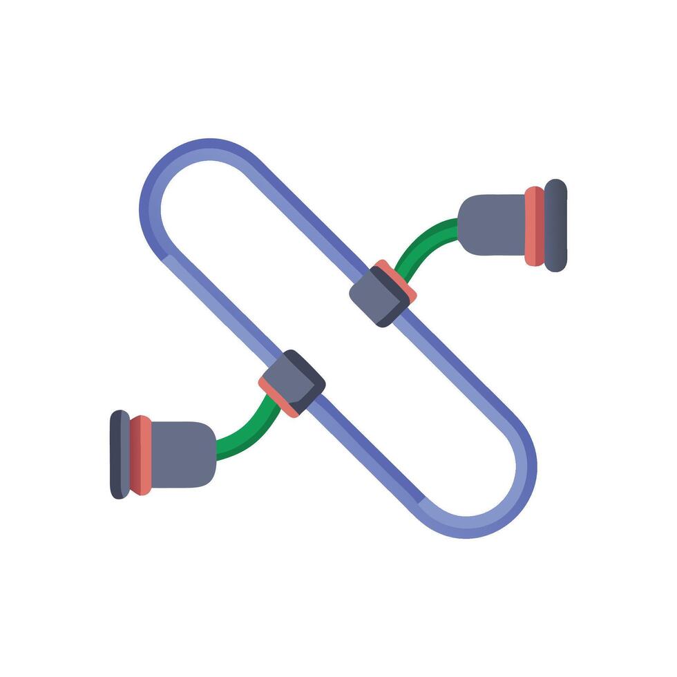 Resistance Bands Icon for Exercise Routines vector