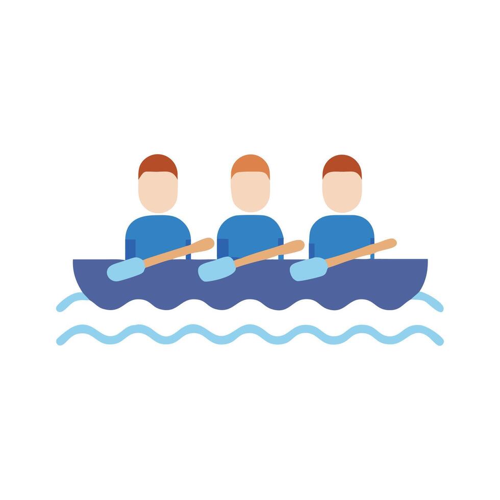 Icon for Rowing Crew Team Sports vector