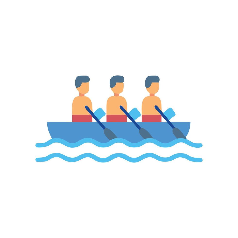Rowing Crew Icon for Competitive Rowing vector