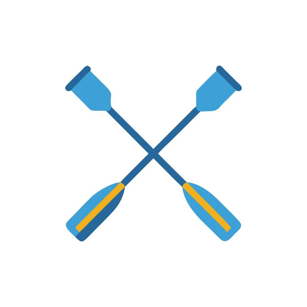 Rowing Oars Icon for Rowing Sports vector