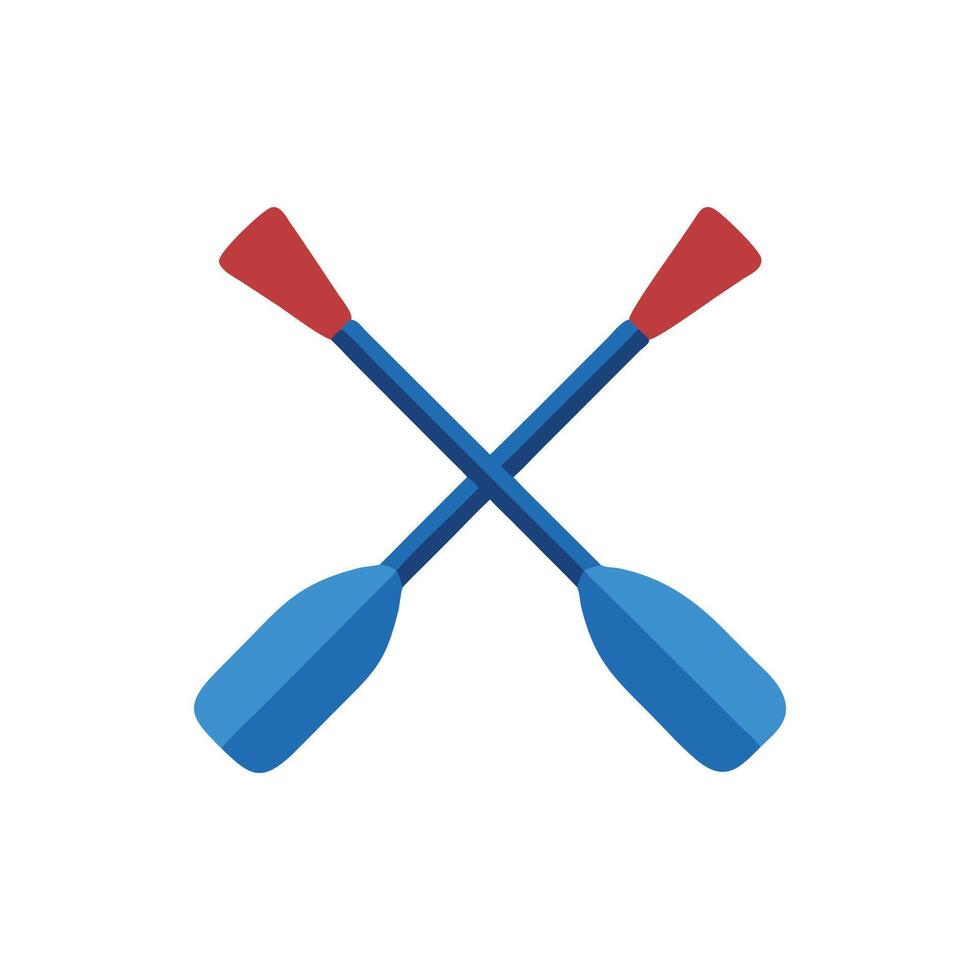 Rowing Oars Icon for Competitive Rowing vector