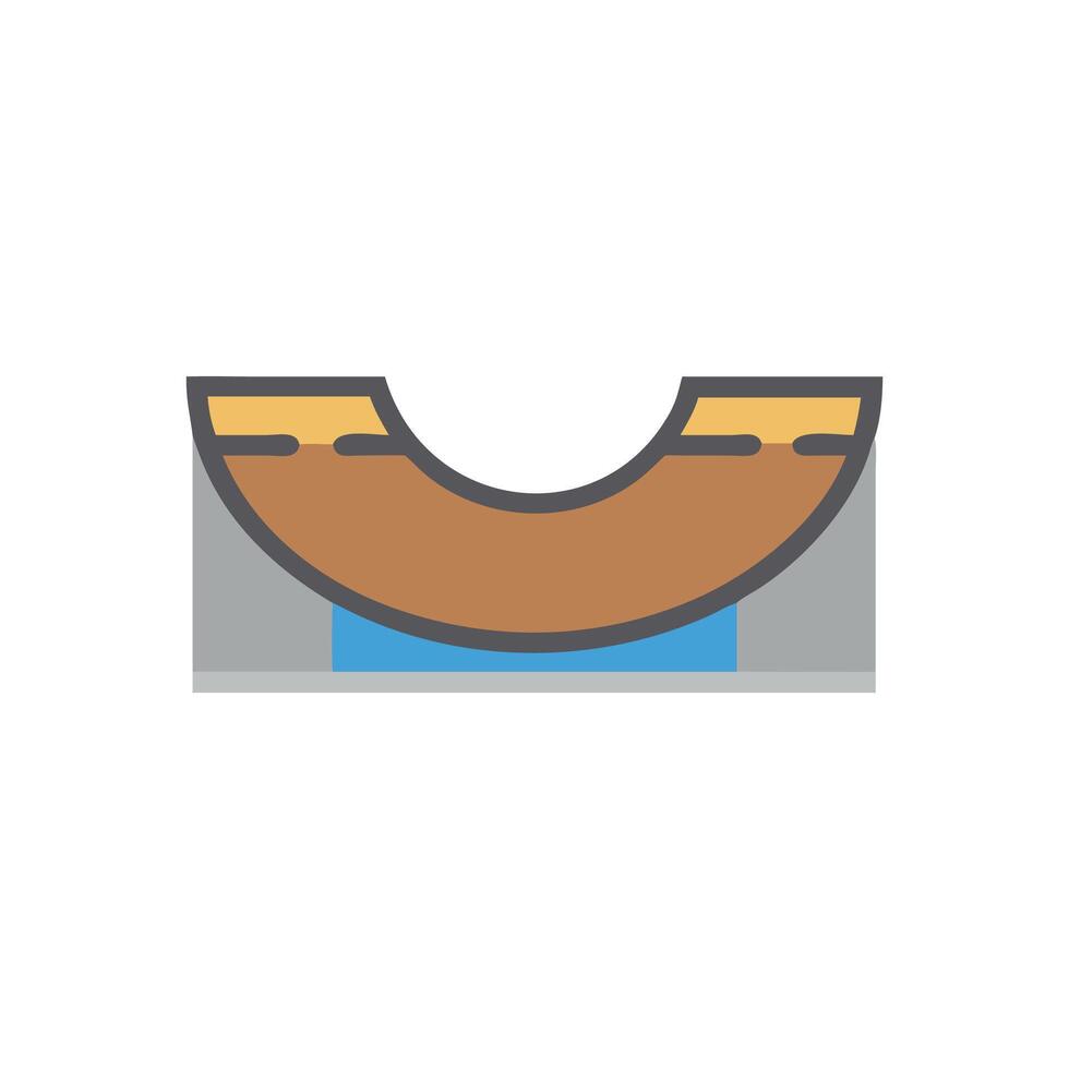 Icon Representation of Skate Park vector