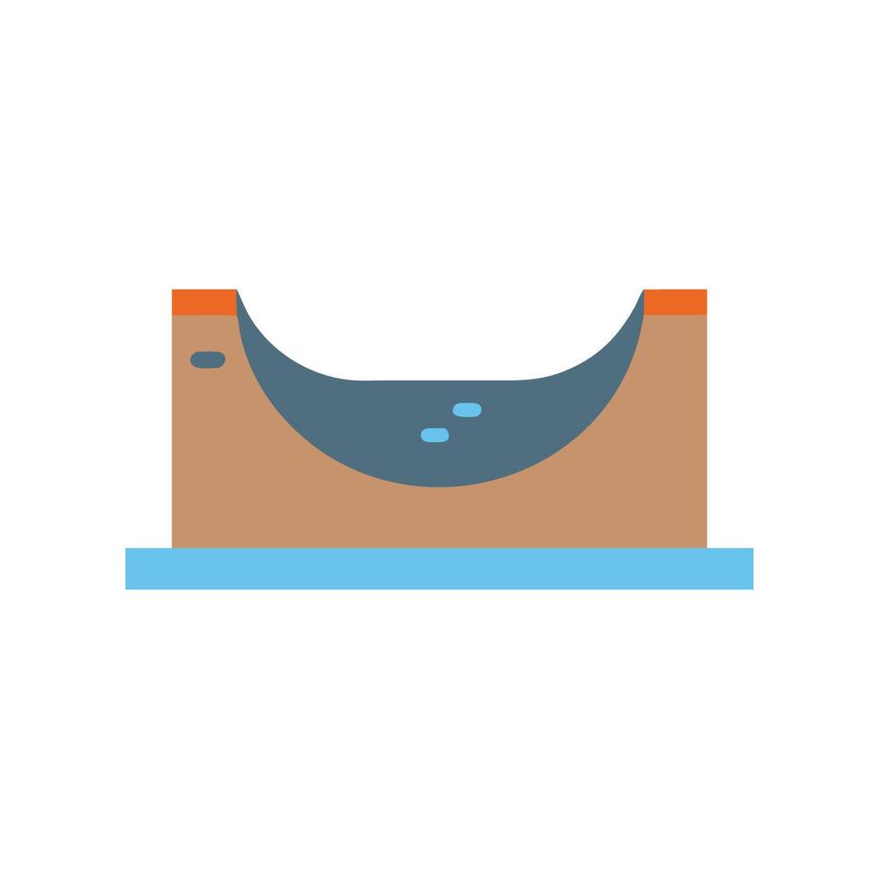 Skate Park Icon for Thrill Seekers vector