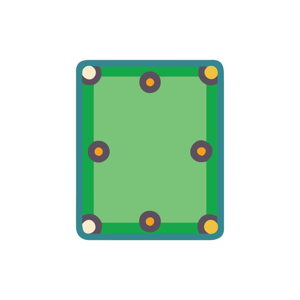 Icon Representation of Snooker Table vector