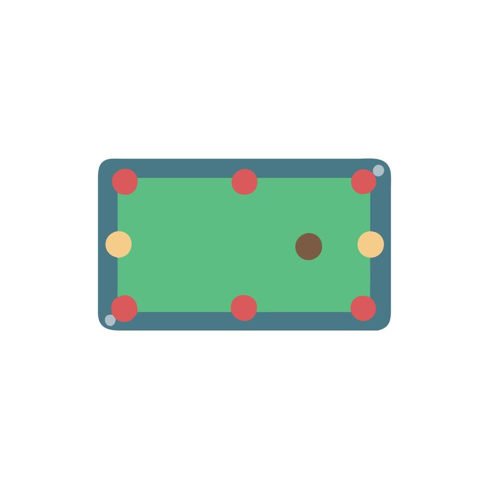 Snooker Table Icon for Competitive Play vector