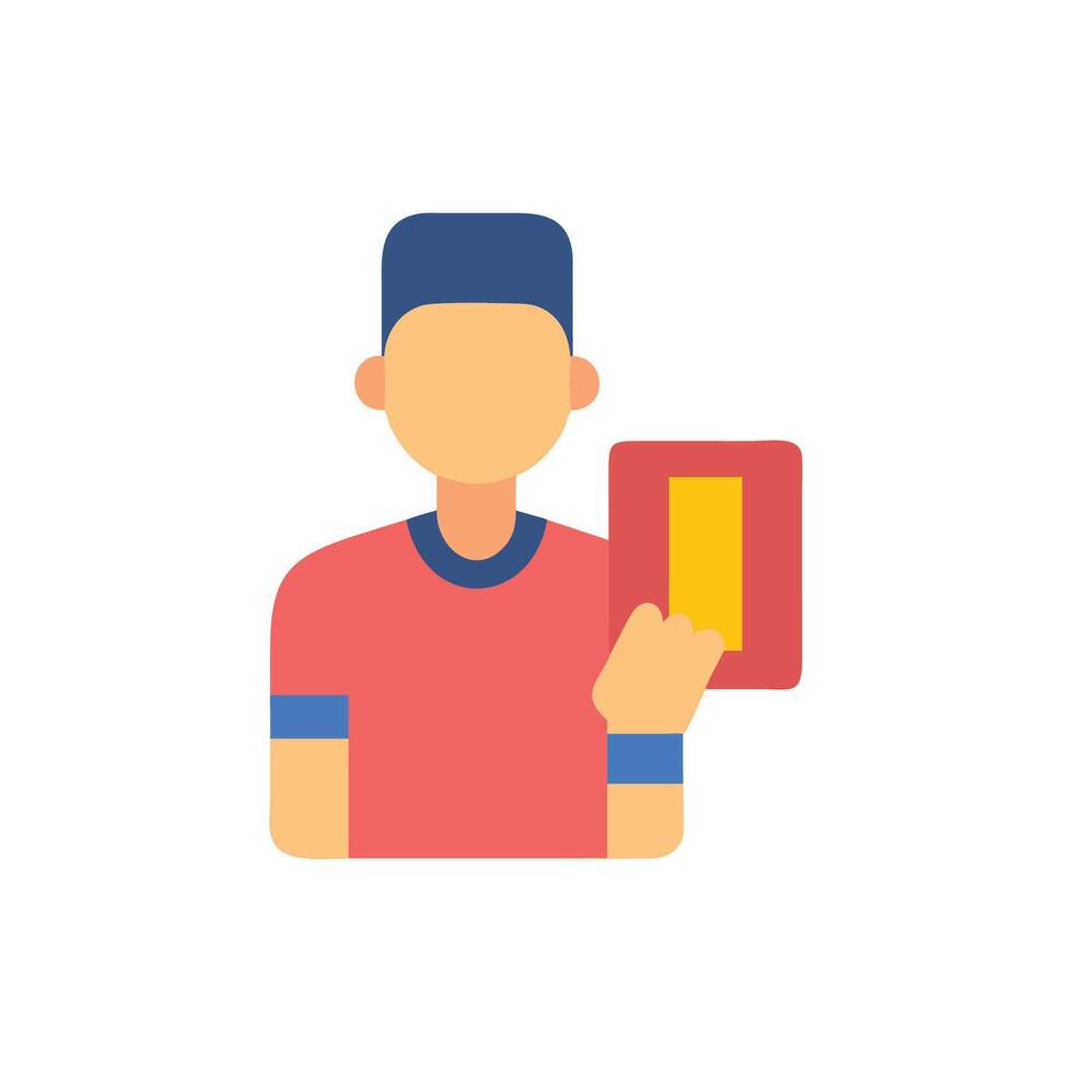 Soccer Referee Card Icon for Game Officials vector