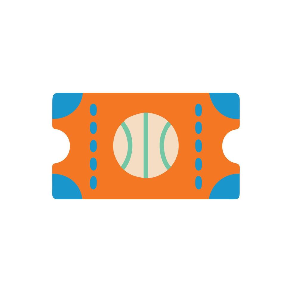 Icon Representation of Sports Ticket vector
