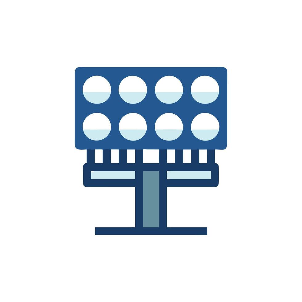 Stadium Lights Icon for Sporting Events vector