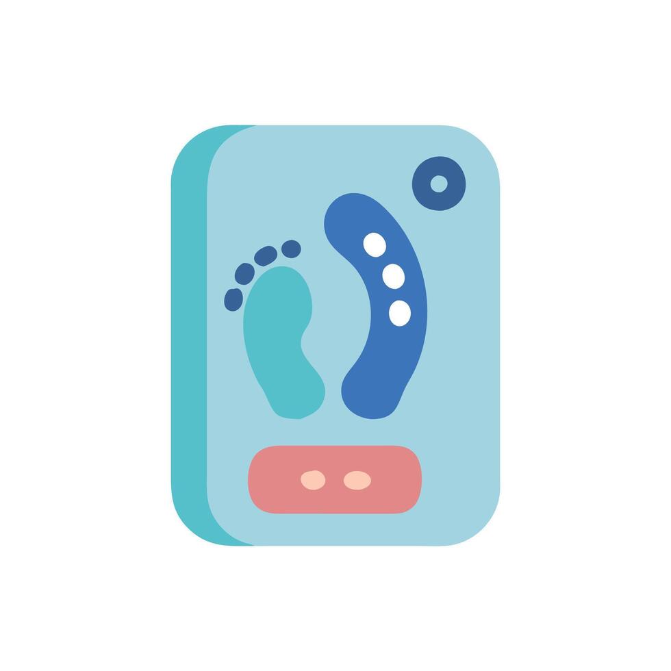 Step Counter App Icon for Health Monitoring vector