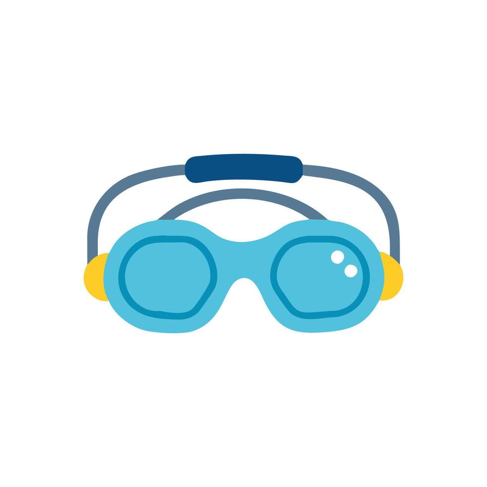 Icon Representation of Swimming Goggles vector