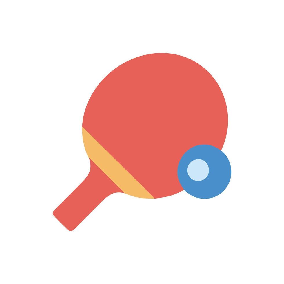 Icon for Table Tennis Paddle and Ball vector