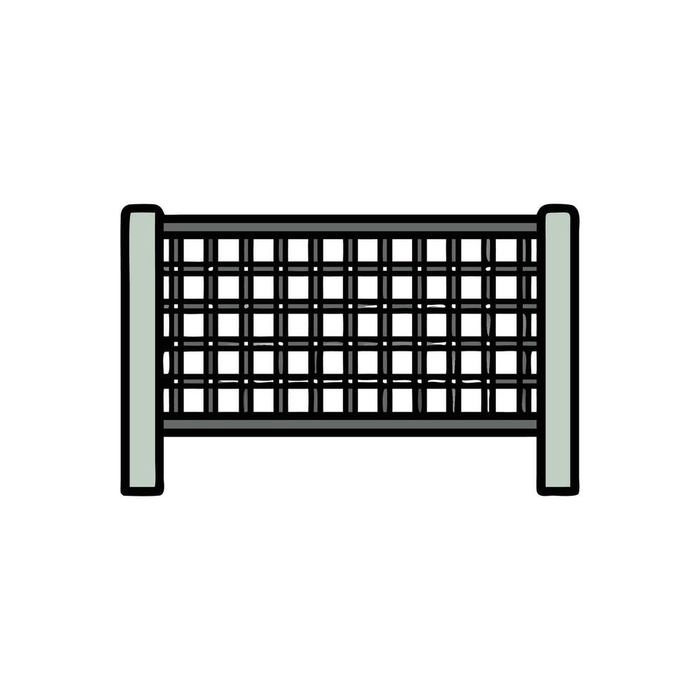 Icon Representation of Tennis Net vector