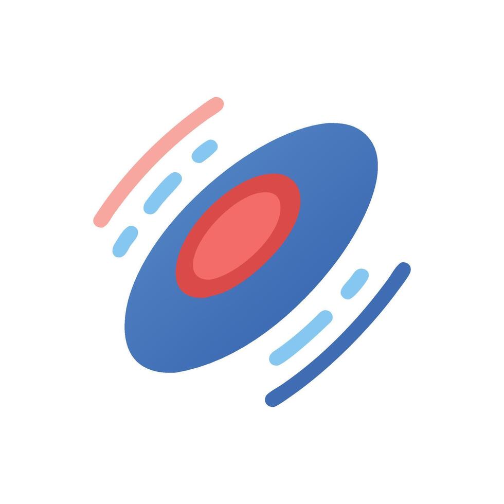Ultimate Frisbee Icon for Active Play vector