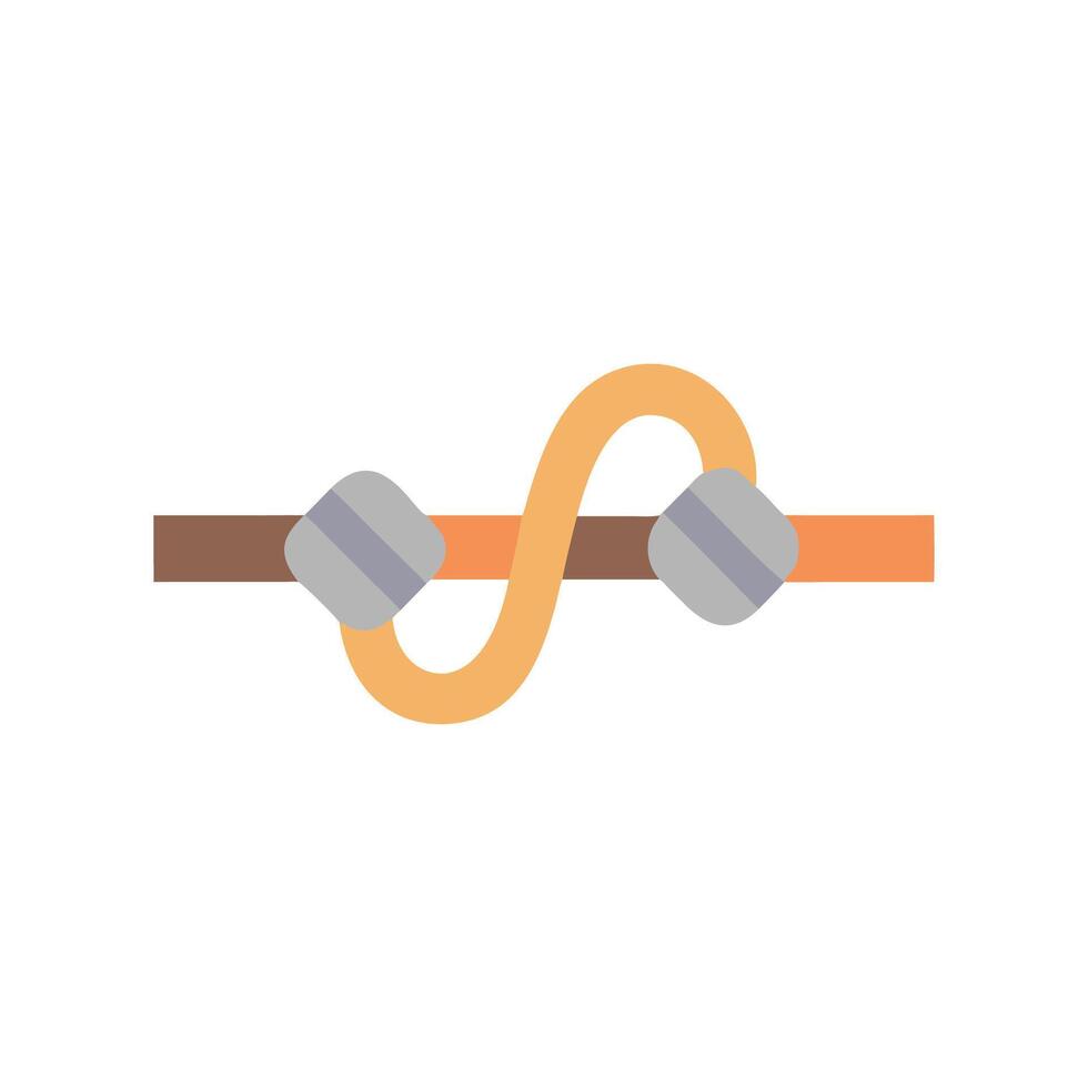 Icon Representation of Tug of War Rope vector