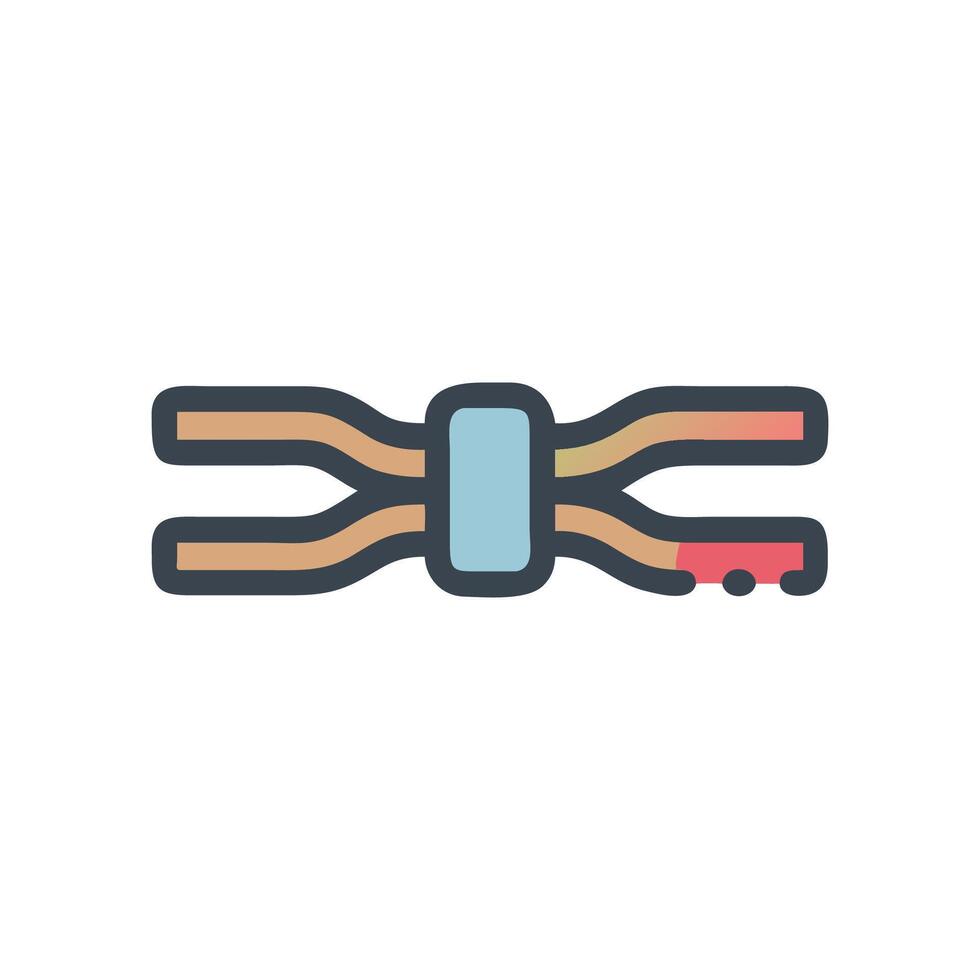 Tug of War Rope Icon for Competitive Fun vector