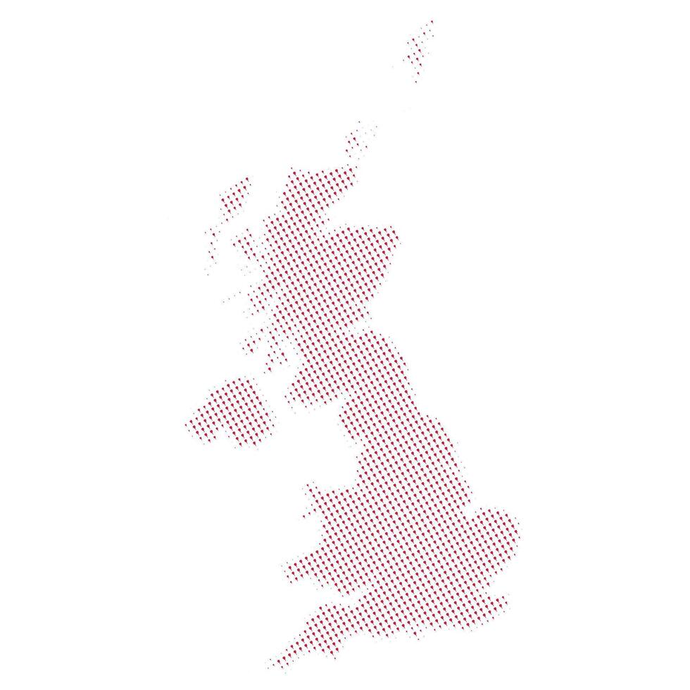 United-kingdom map with padel image vector