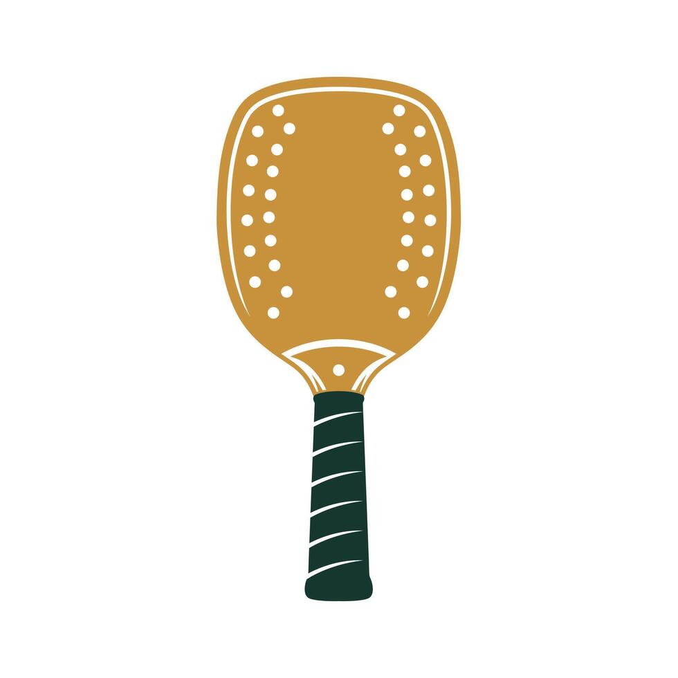 Classic padel racket palas marcraft design vector