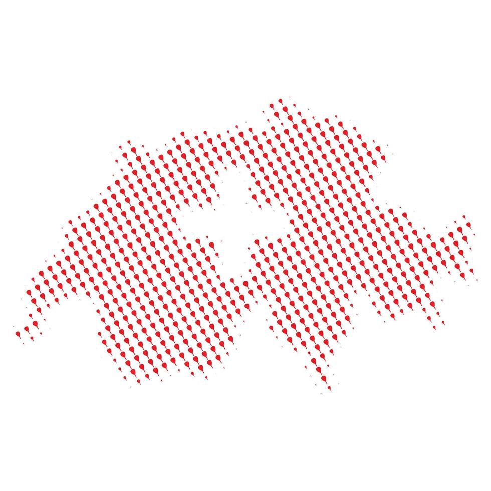 Switzerland map with padel image vector