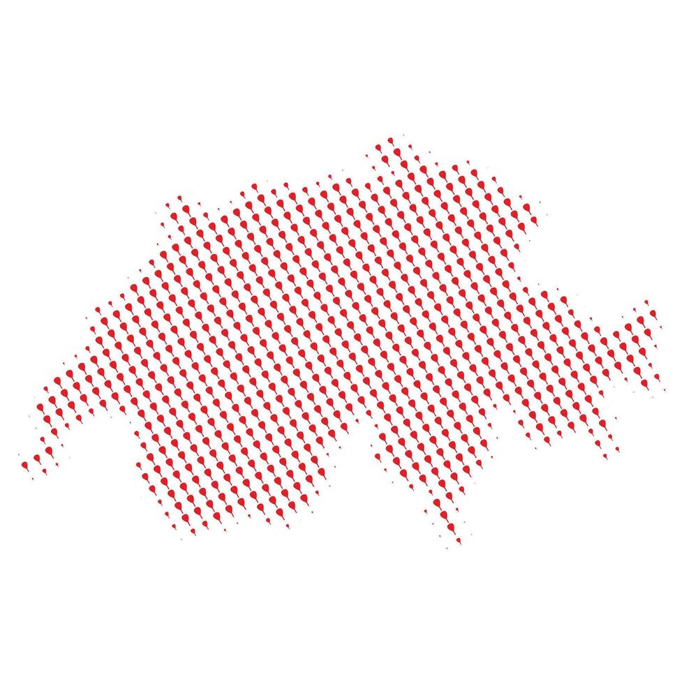 Switzerland map with racket padel image vector