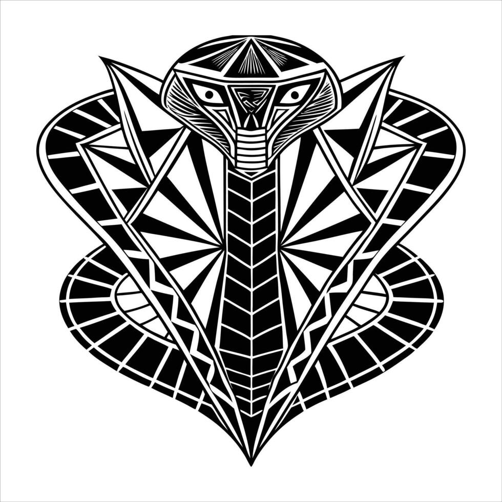 A snake with a tongue sticking vector