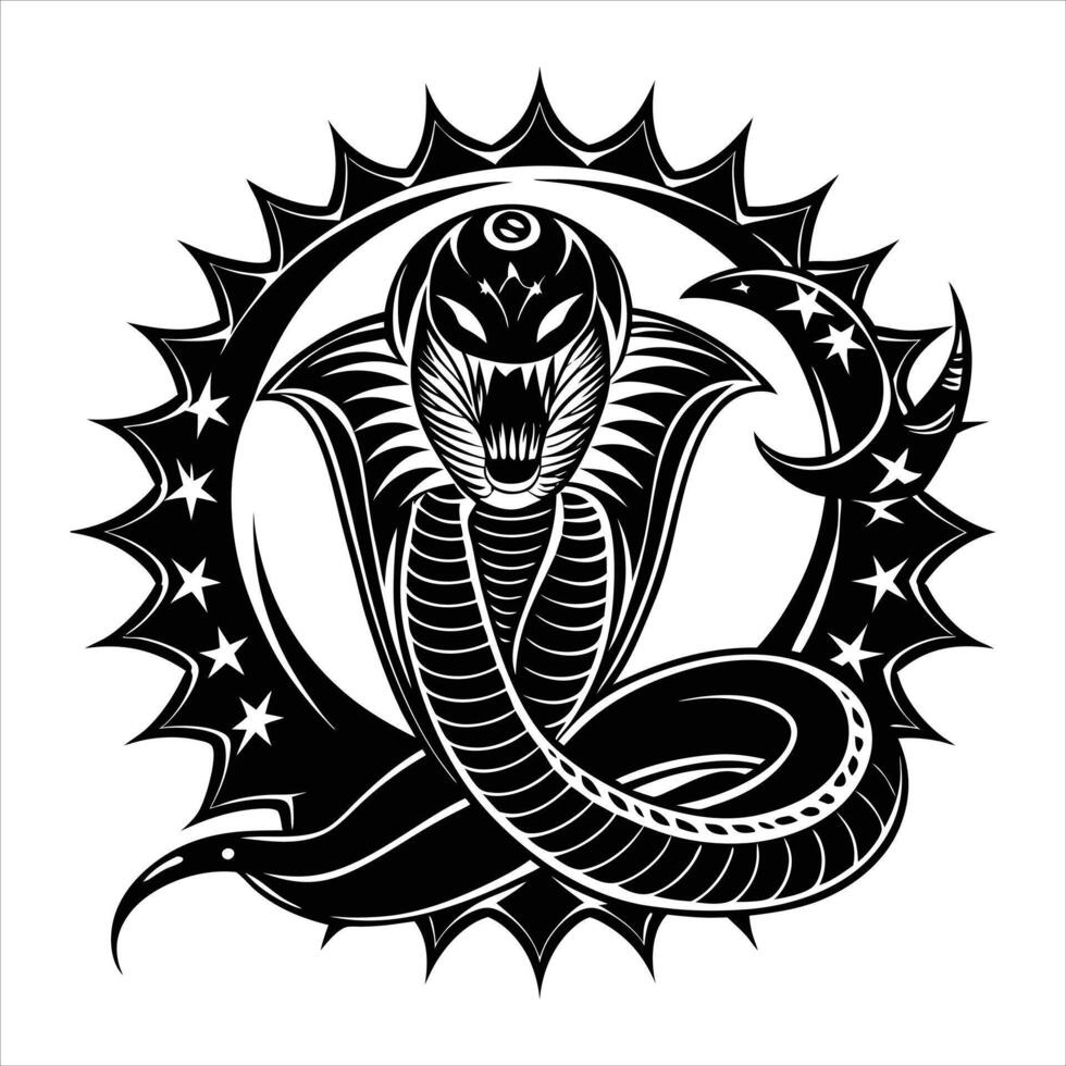 Snake And Sword I vector