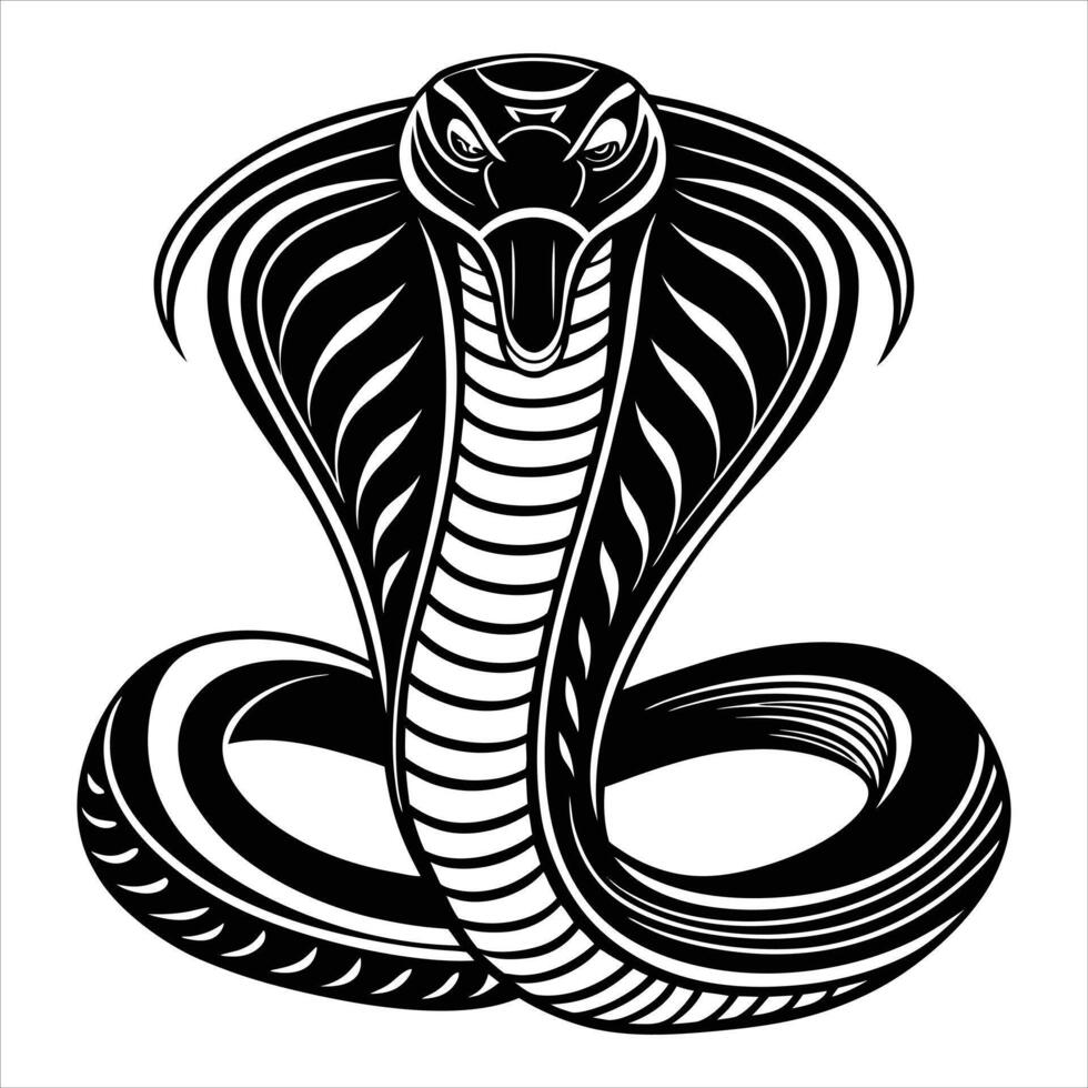 Cobra snake illustration vector