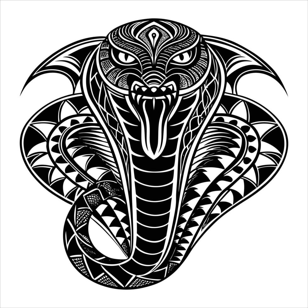 Dynamic Elegance King Cobra Logo vector