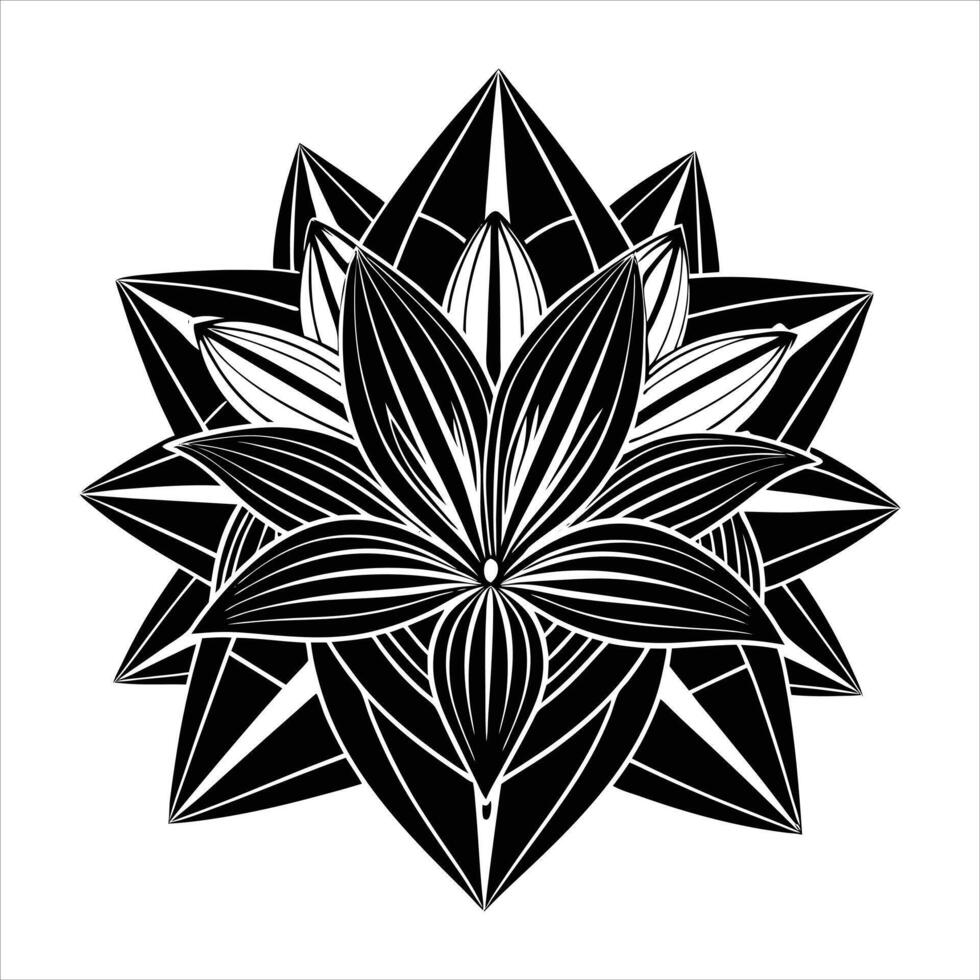 Abstract Lily Design vector