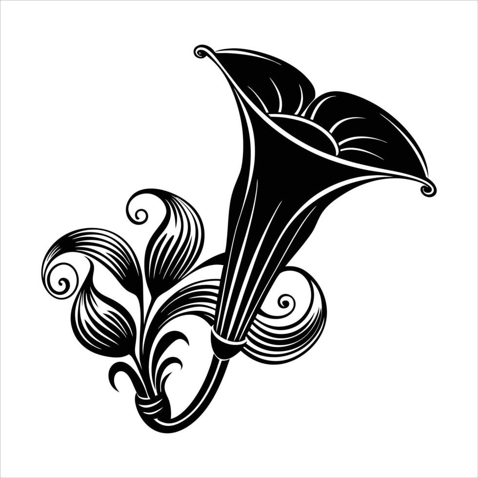 Graceful Calla Lily vector