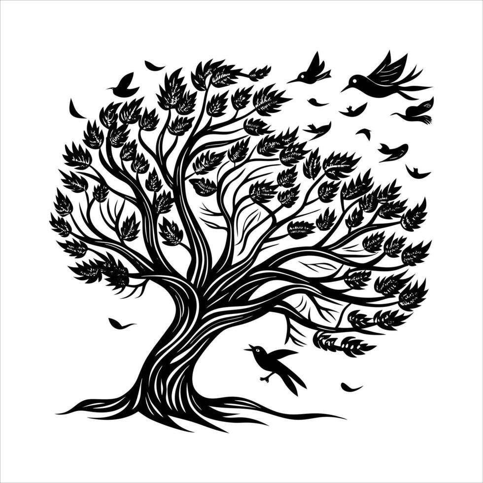 Wind Bend Tree vector