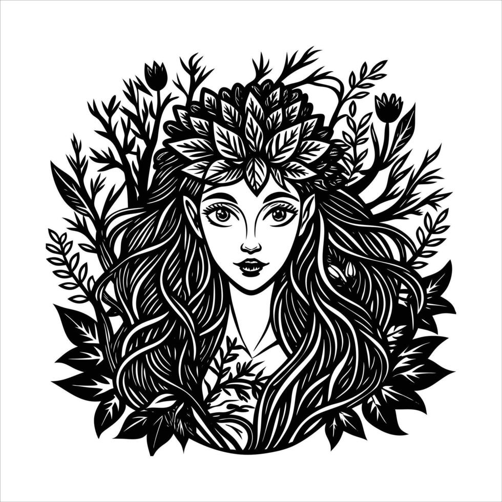 Forest Nymph forest vector