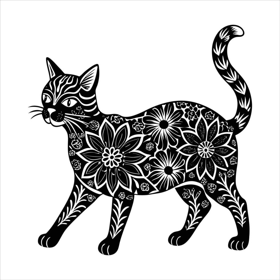 Cat Walking Illustrations vector