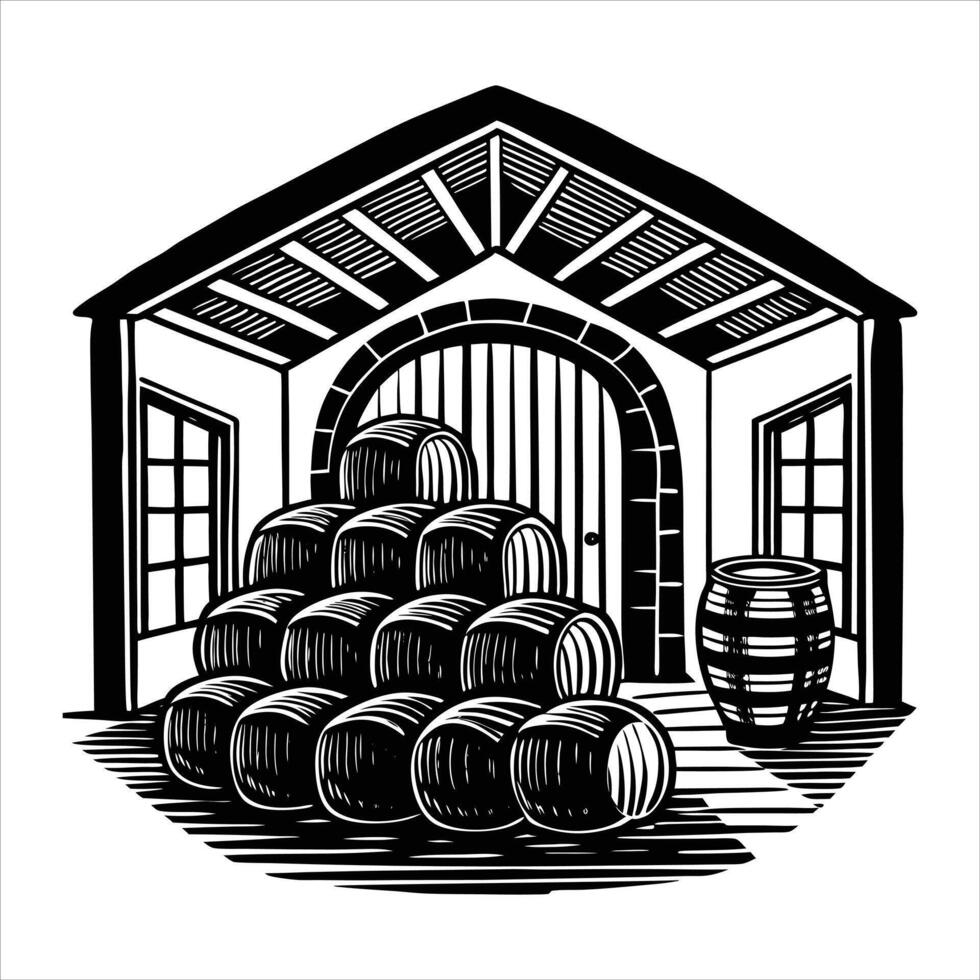 Wine Cellar Texture vector