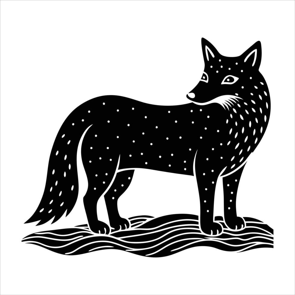 Jackals Namibia Stock vector